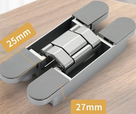 Ligação de zinco Engrenagens invisíveis pesadas 120 kg Capacidade de carga para portas de 18-22 mm
